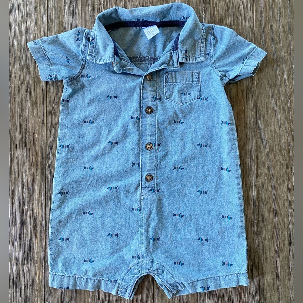 4/$20 Carter’s One piece chambray romper